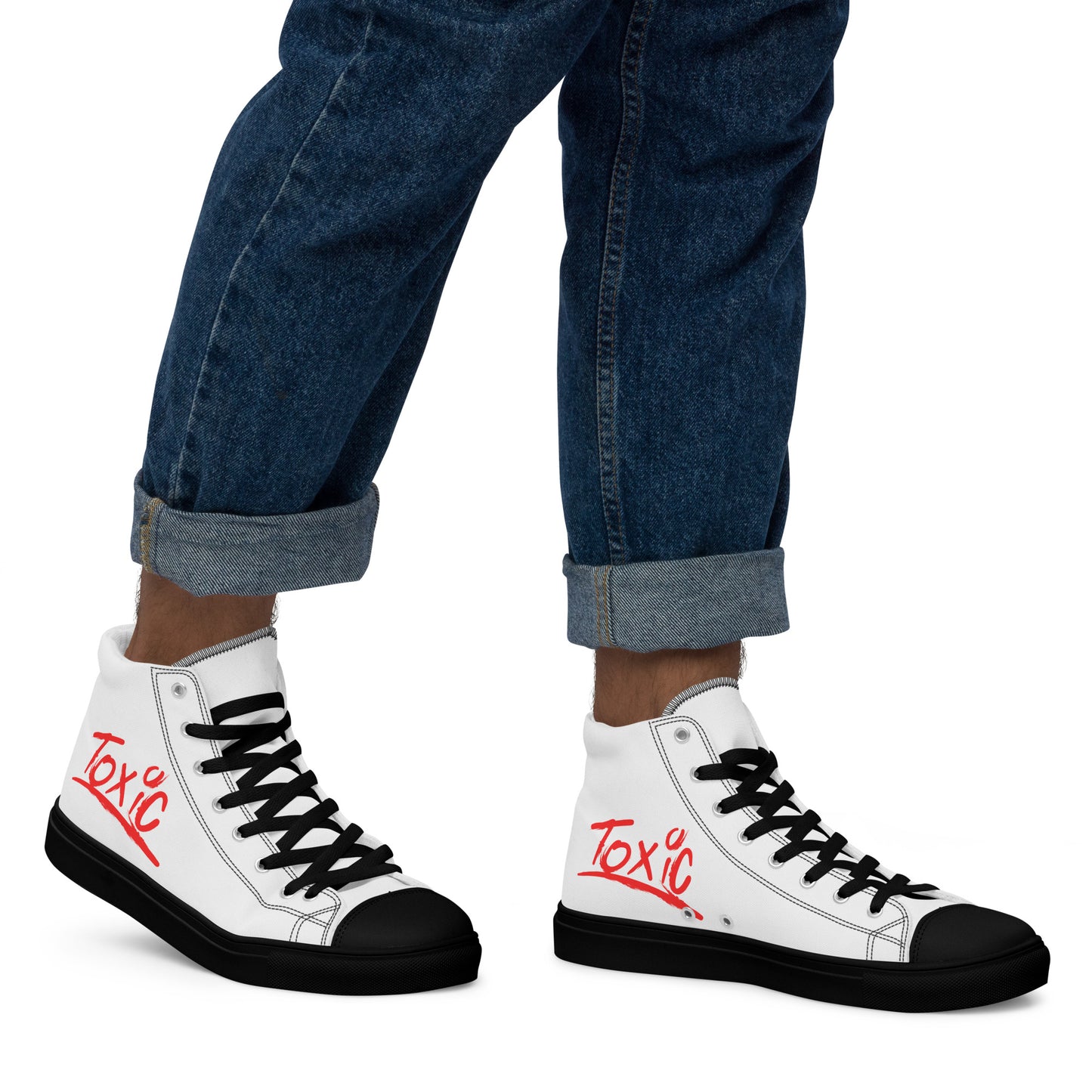 Toxic Men’s White High-Top Sneakers