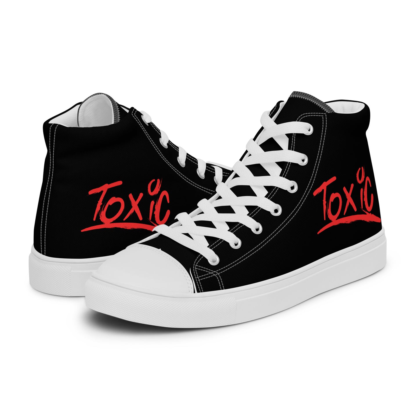 Toxic Men’s Black High-Top Sneakers