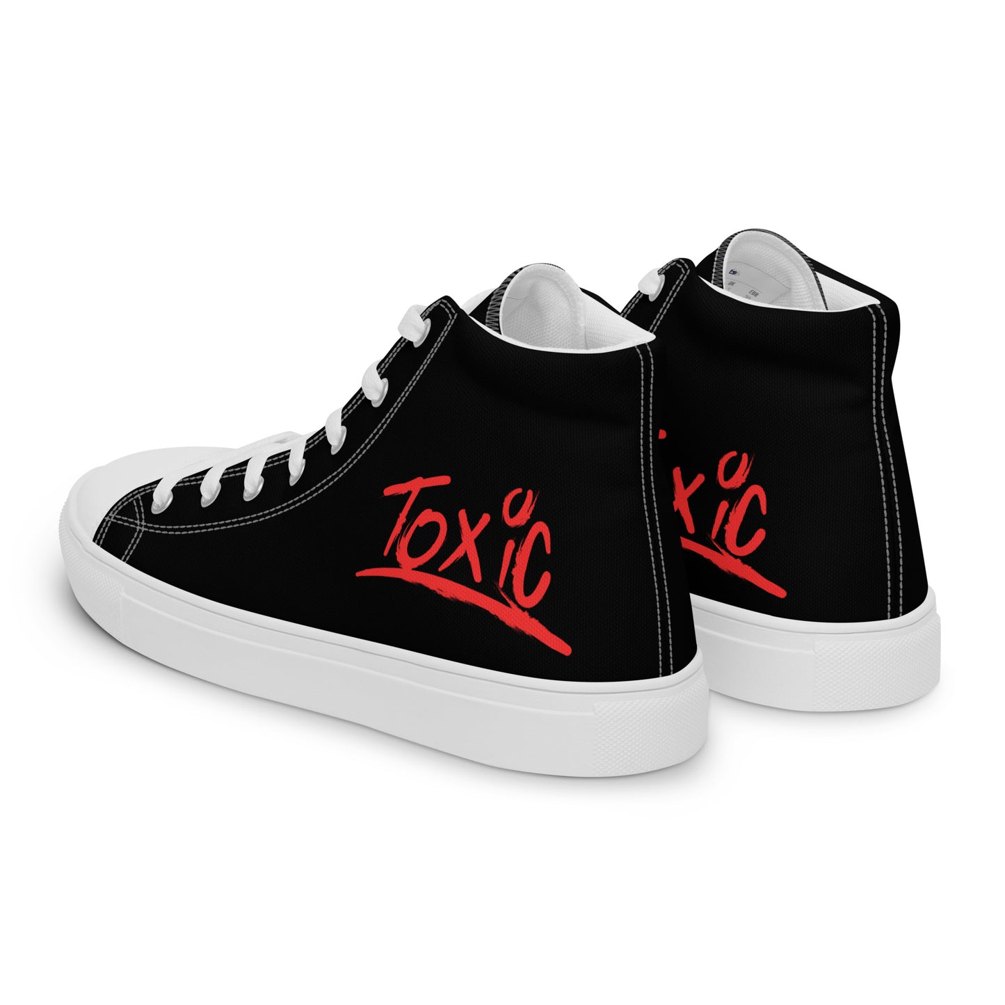 Toxic Men’s Black High-Top Sneakers