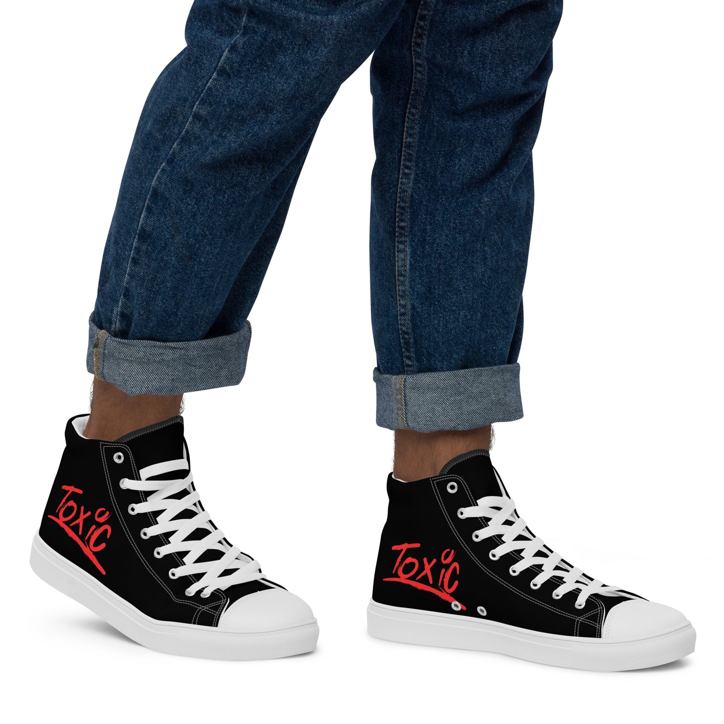 Toxic Men’s Black High-Top Sneakers