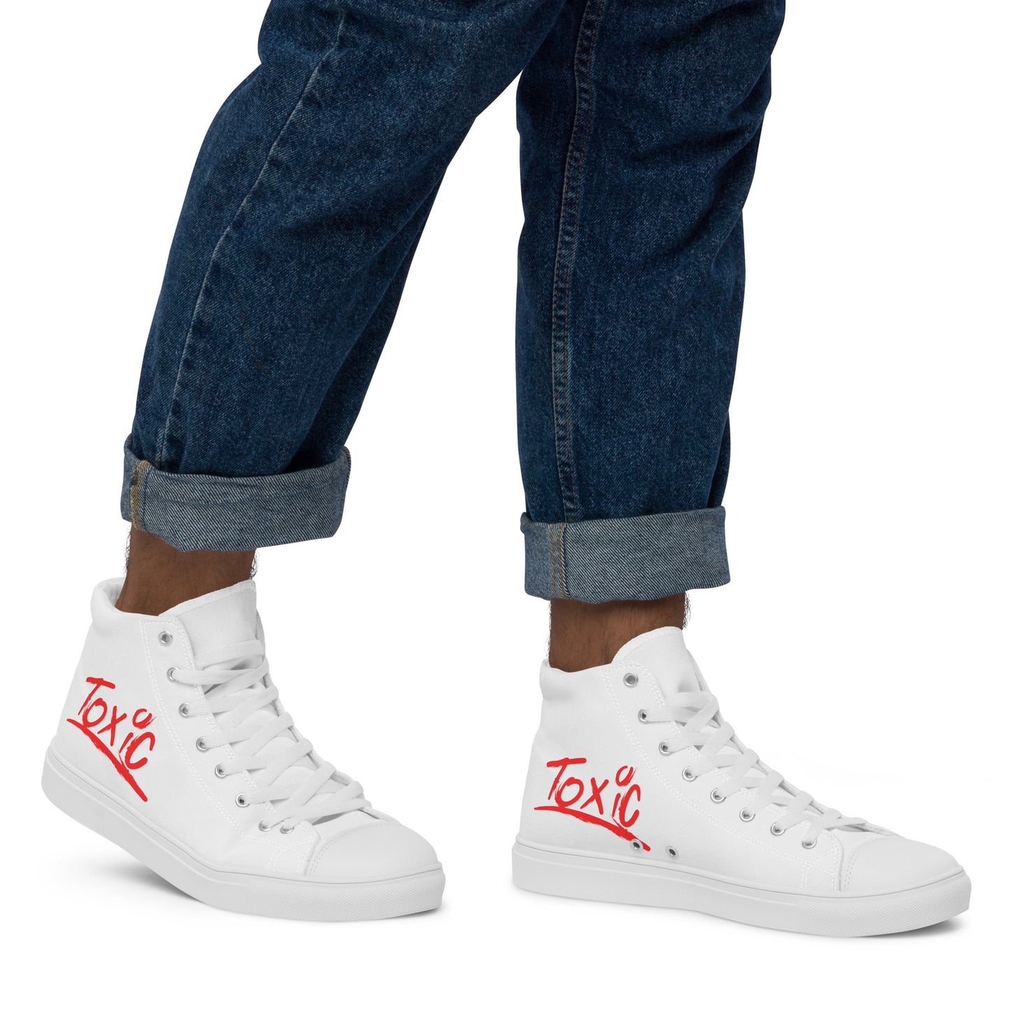 Toxic Men’s White High-Top Sneakers