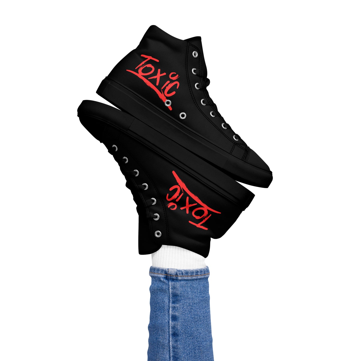 Toxic Women’s Black High-Top Sneakers