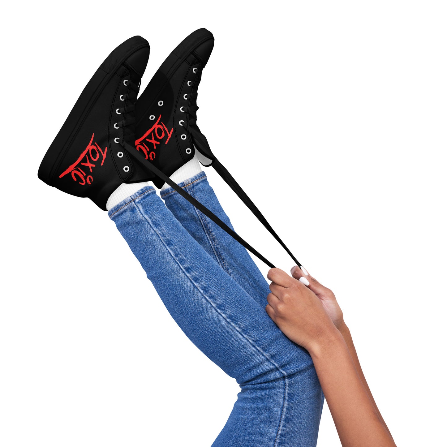 Toxic Women’s Black High-Top Sneakers