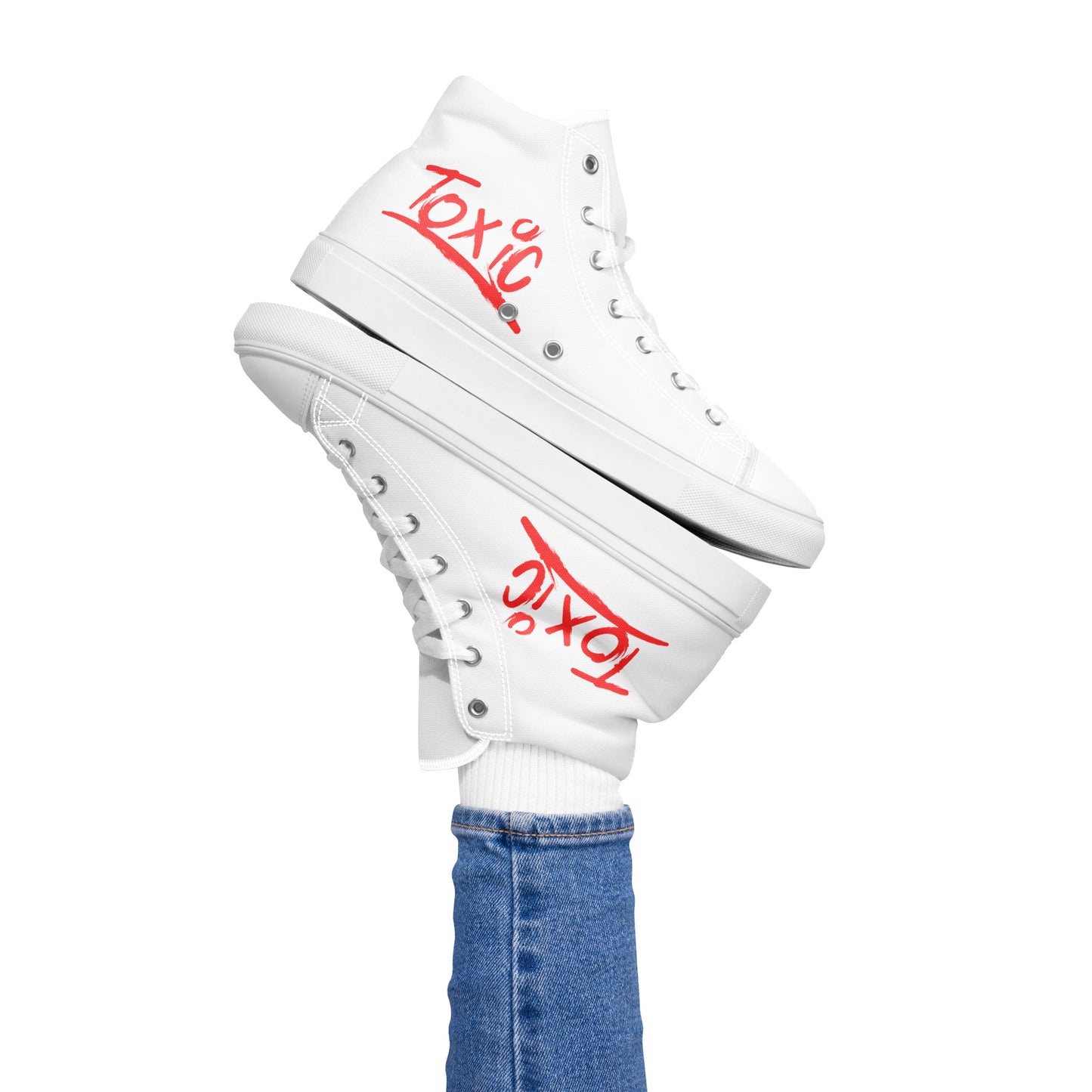 Toxic Women’s White High-Top Sneakers