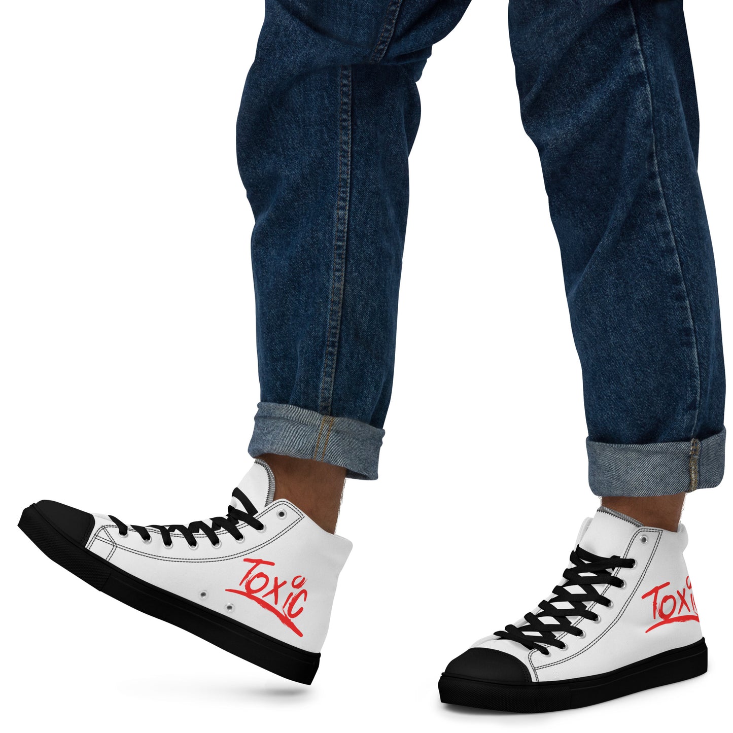 Toxic Men’s White High-Top Sneakers