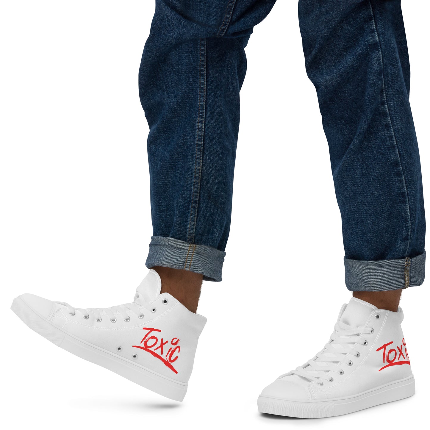 Toxic Men’s White High-Top Sneakers