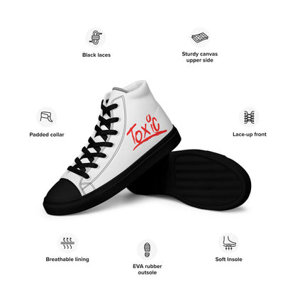 Toxic Women’s White High-Top Sneakers