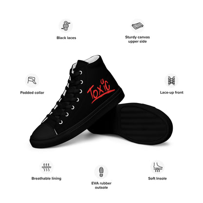 Toxic Women’s Black High-Top Sneakers