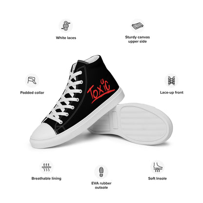 Toxic Women’s Black High-Top Sneakers