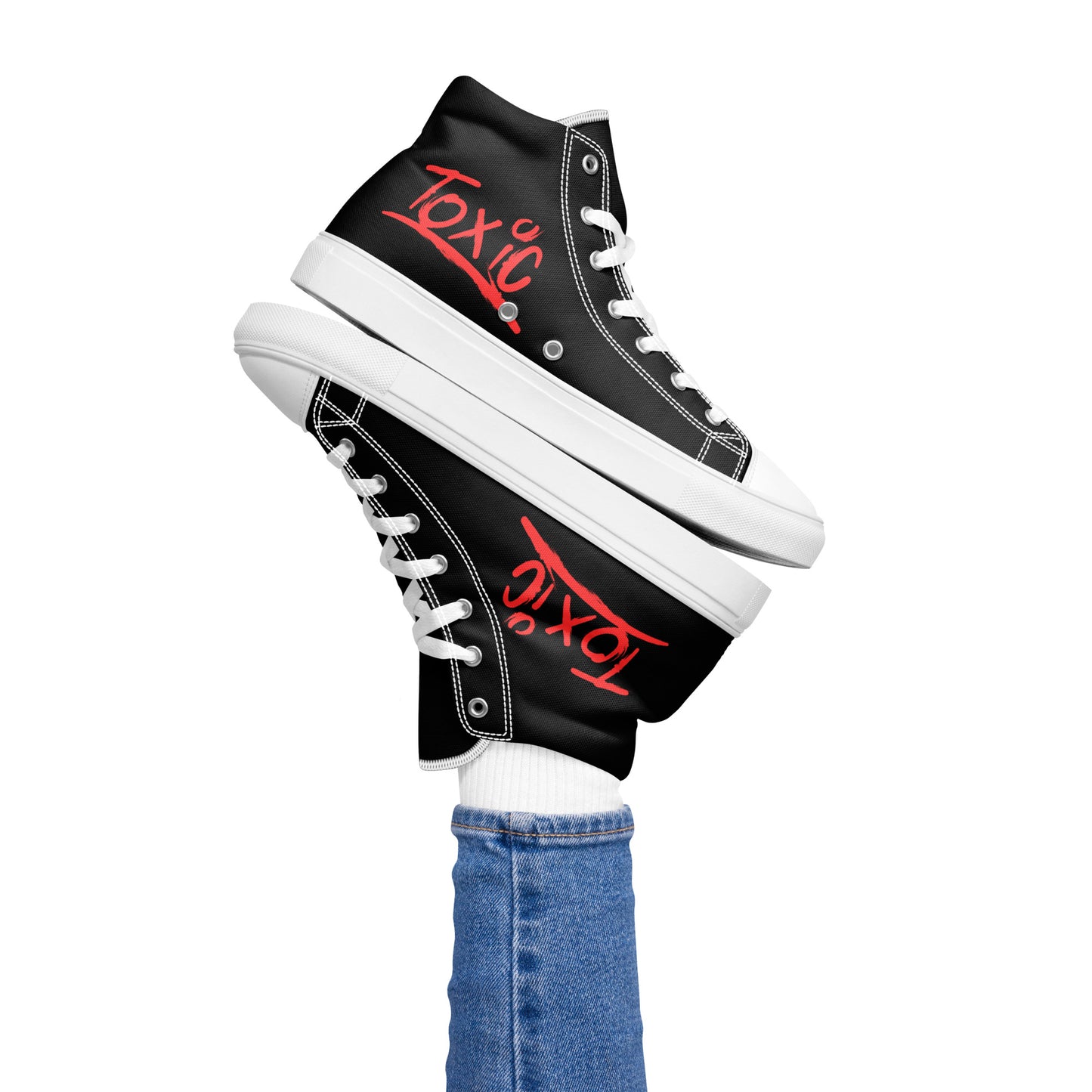 Toxic Women’s Black High-Top Sneakers