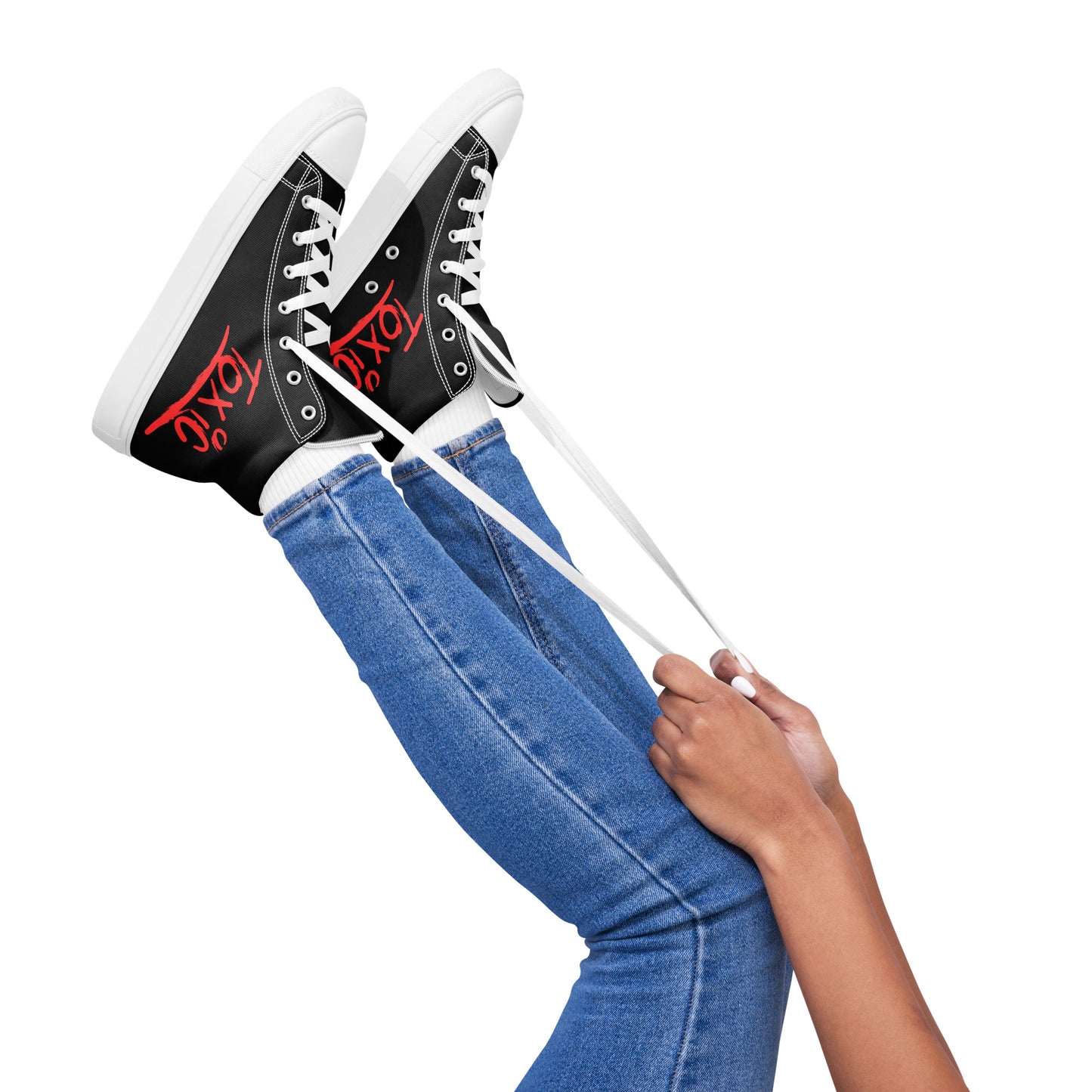 Toxic Women’s Black High-Top Sneakers